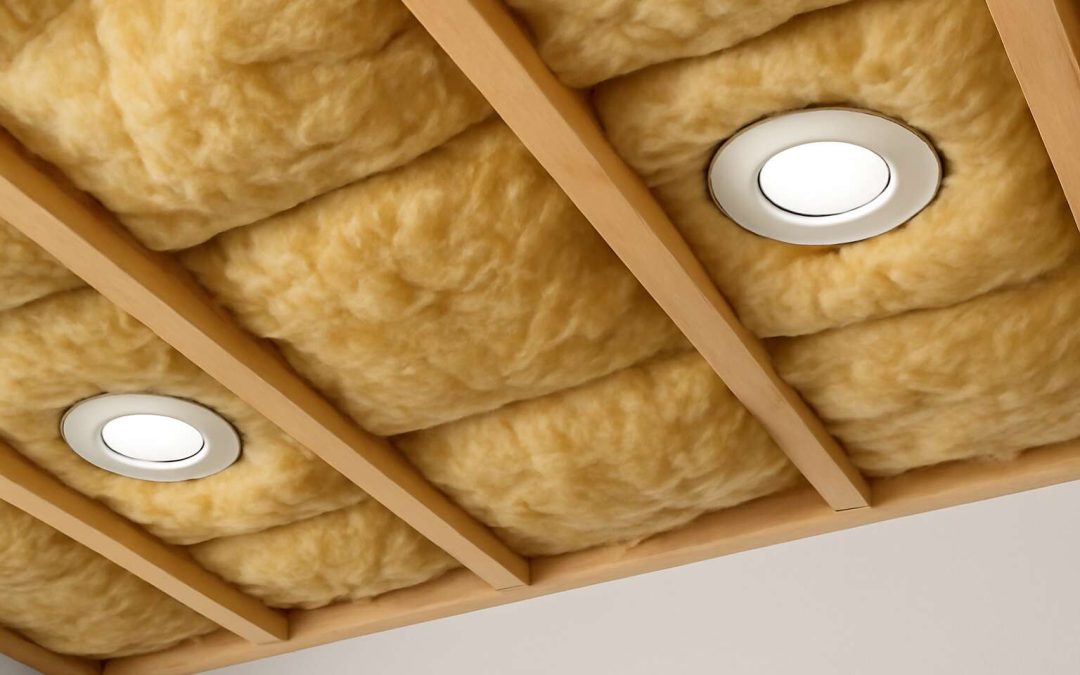 ceiling insulation around downlights